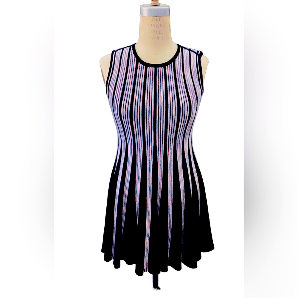 Reversible Capable Ladies pink rainbow stretch skater dress